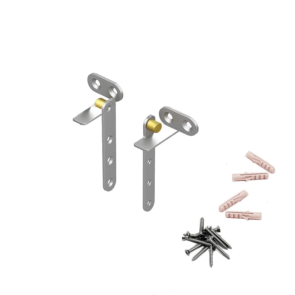 Sostegni per ante a battente con incontri in Acciaio inox AISI 316 - Immagine 1