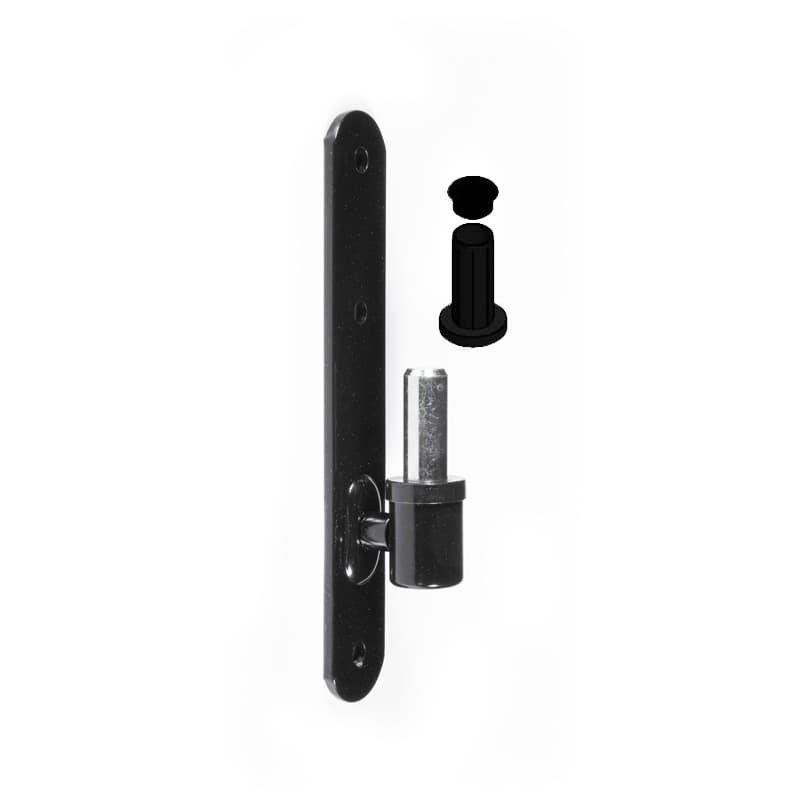 Cardine su lama perno anti-sfilamento con boccola di riduzione d.10 in Ferro - Thumbnail 2