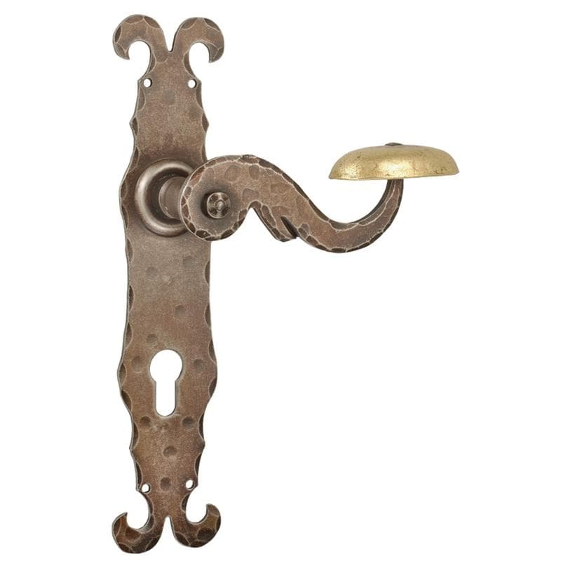 Ruggine  • Ferro • Foro cilindrico -  senza molla di ritorno 