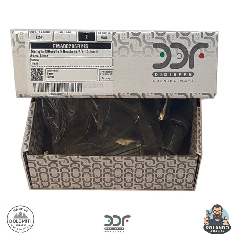 Maniglia con rosetta e bocchetta in Ferro - Thumbnail 6