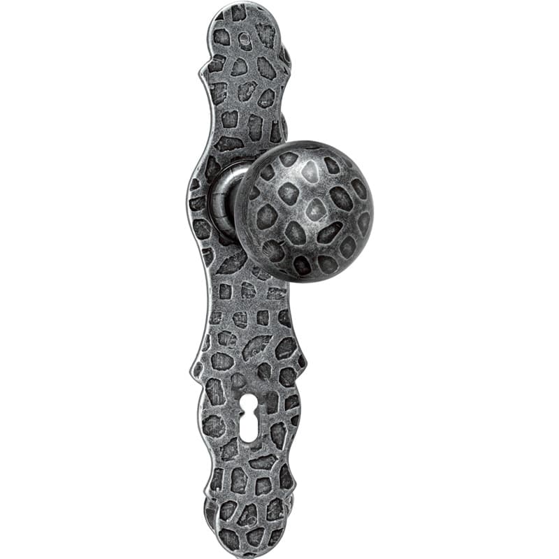 Pomolo decentrato girevole con placca