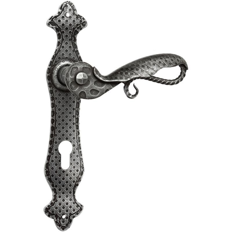 Silver • Ferro • Foro cilindro - distanza 85mm -  con molla