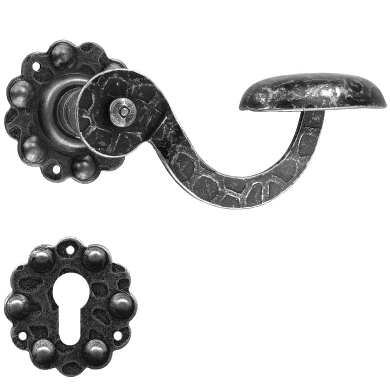 Silver  • Ferro • Foro cilindrico -  con molla di ritorno 