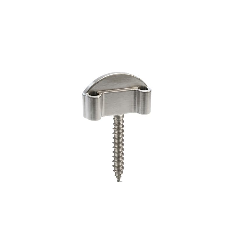Fermo a mezzaluna a vite per spagnoletta in Inox AISI 316 - Immagine 1